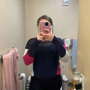 Express Colorblock Sweater